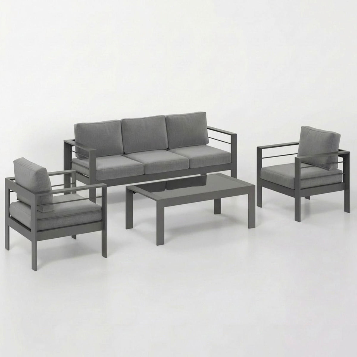 Outdoor Patio Set, All-Weather & Thick Cushions - The Vitality Estate