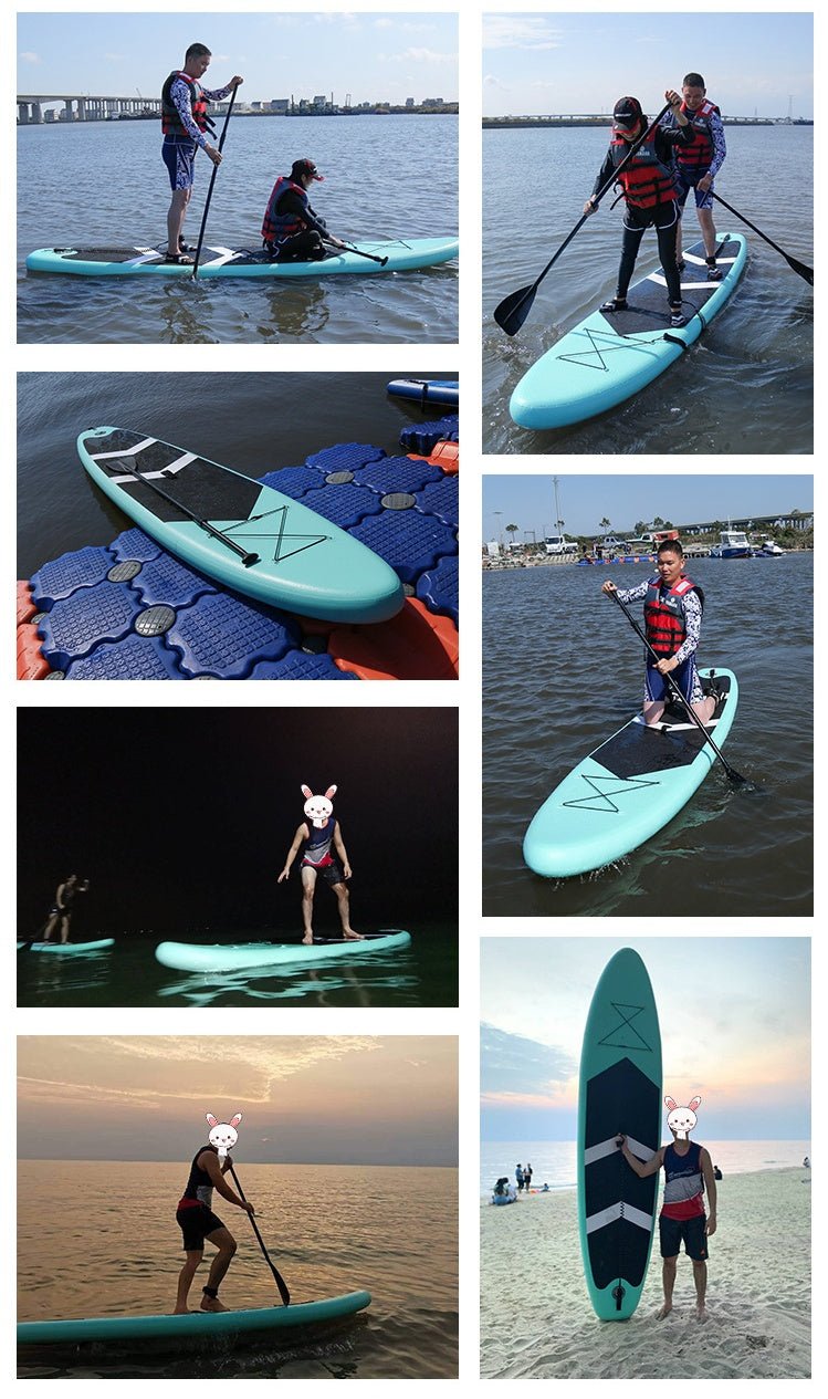 Paddleboard Standing Paddleboard Beginner Surfboard Water Ski Inflatable Paddle Board - The Vitality Estate
