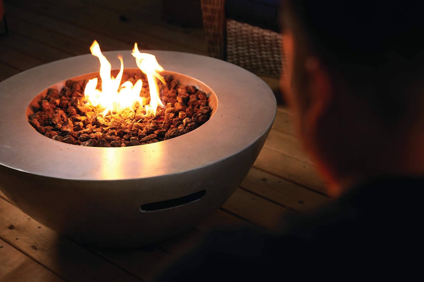 Patio Elegance 36-Inch Round Fire Table – Nexus Patioflame Table - The Vitality Estate