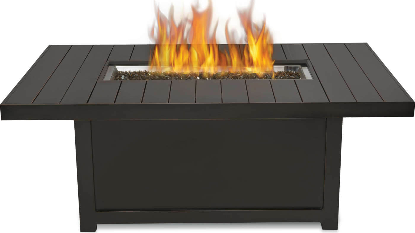 Patio Elegance Fire Table – St. Tropez Rectangle Patioflame Table - The Vitality Estate