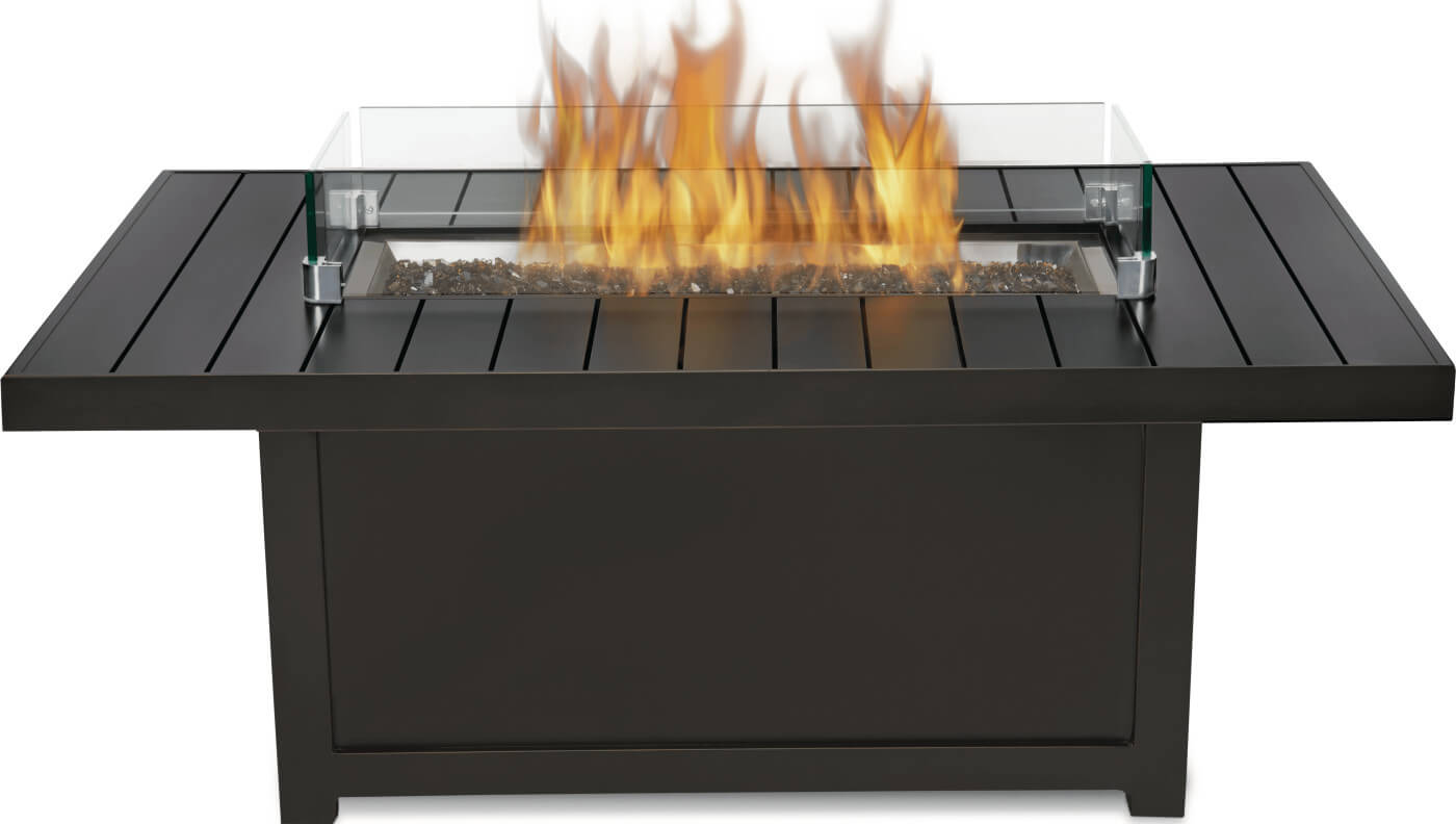 Patio Elegance Fire Table – St. Tropez Rectangle Patioflame Table - The Vitality Estate