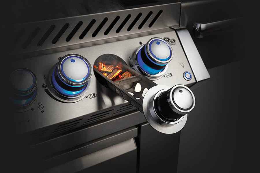 Patio Elegance Gas Grill - Built-in Prestige PRO™ 825 with Infrared Rear Burner - The Vitality Estate