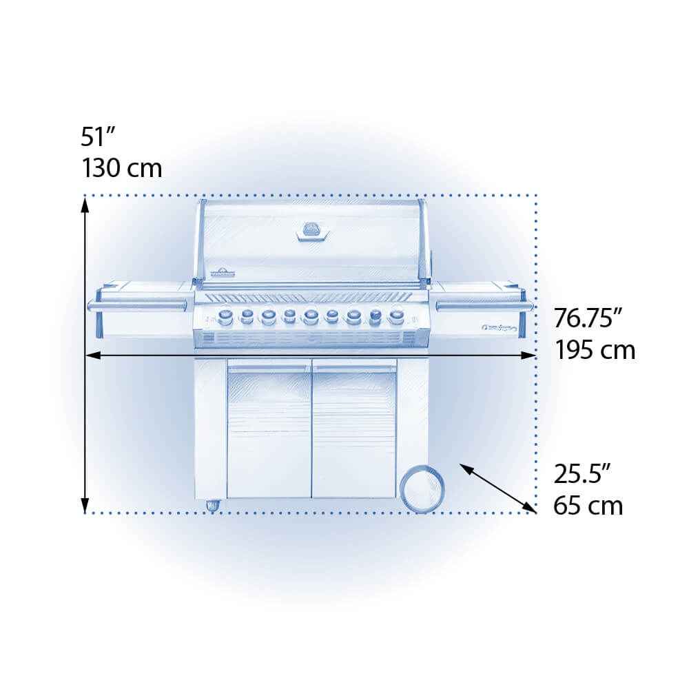 Patio Elegance Gas Grill Prestige PRO 665 RSIB with Infrared Side and Rear Burners - The Vitality Estate