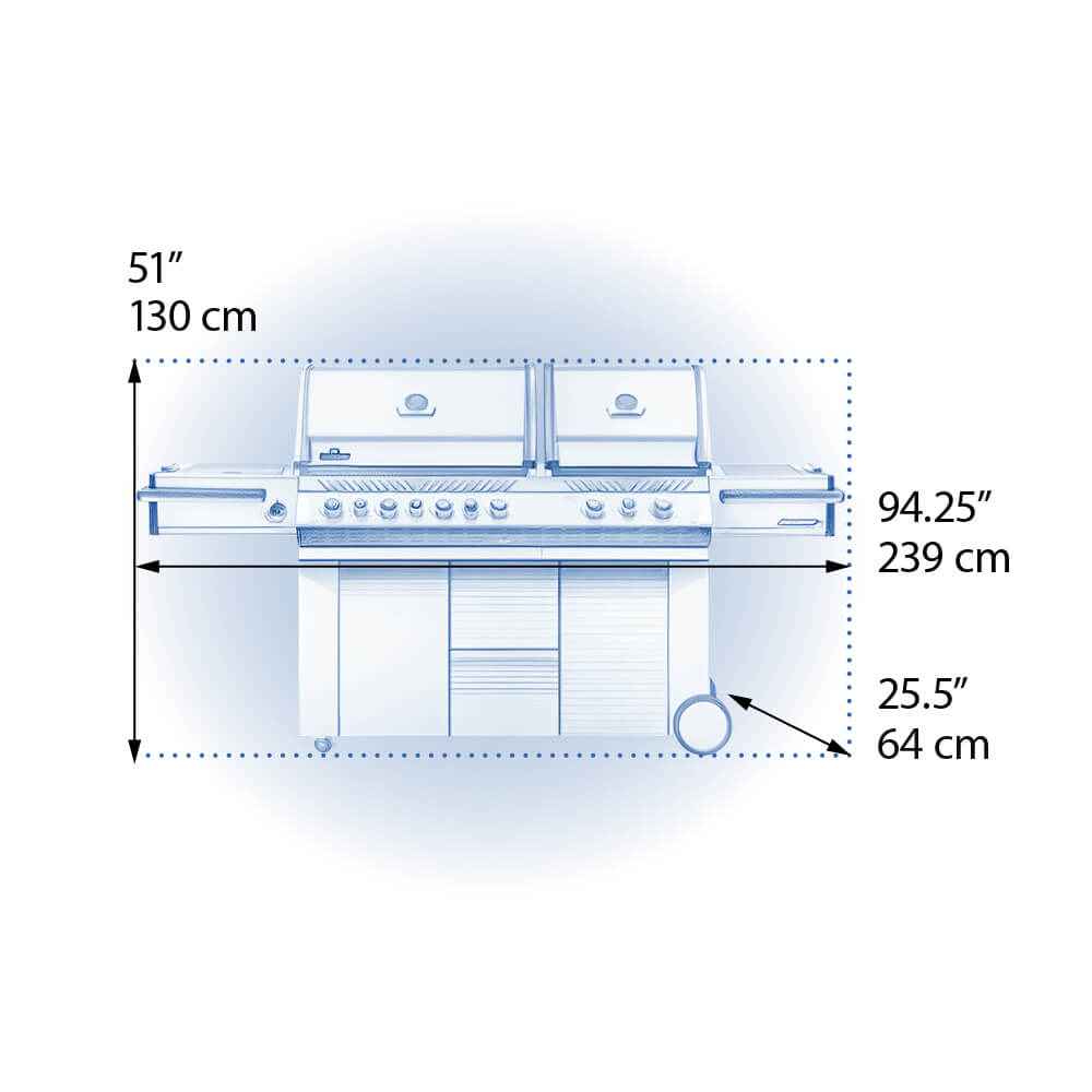 Patio Elegance Gas Grill Prestige PRO 825 RSBI with Power Side Burner and Infrared Features - The Vitality Estate