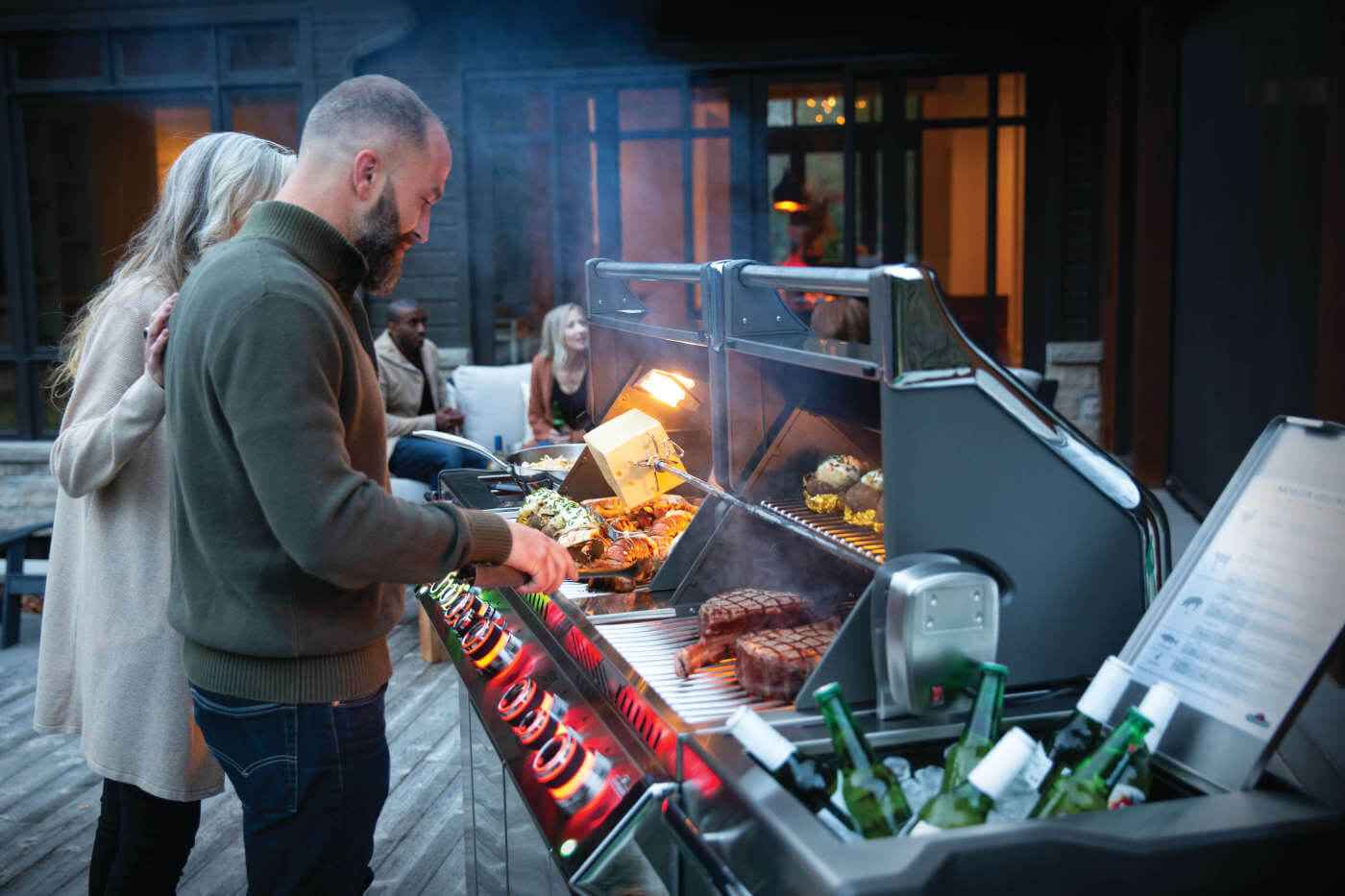 Patio Elegance Gas Grill Prestige PRO 825 RSBI with Power Side Burner and Infrared Features - The Vitality Estate