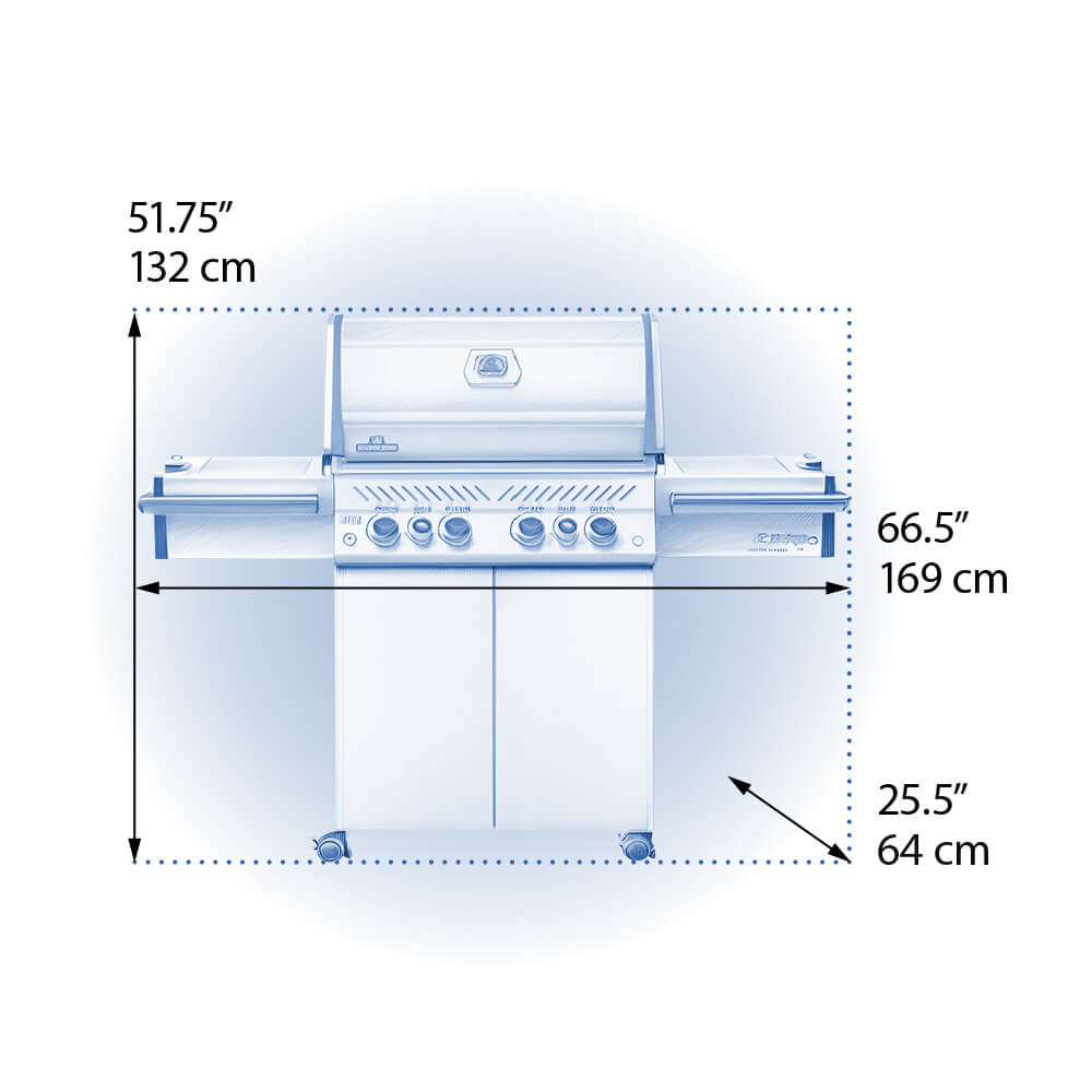 Patio Elegance Grill Prestige PRO 500 RSIB Gas Grill with Infrared Side and Rear Burners - The Vitality Estate