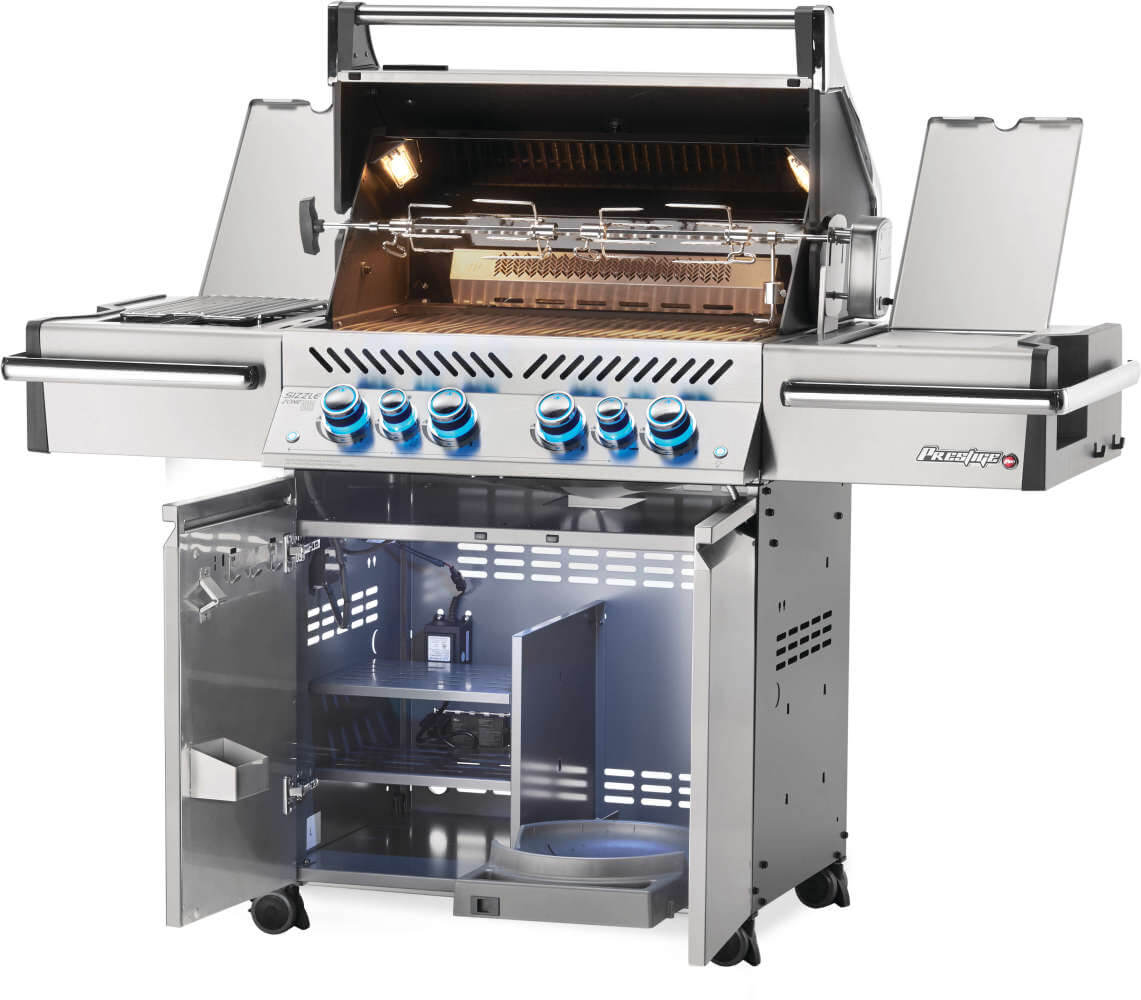 Patio Elegance Grill Prestige PRO 500 RSIB Gas Grill with Infrared Side and Rear Burners - The Vitality Estate