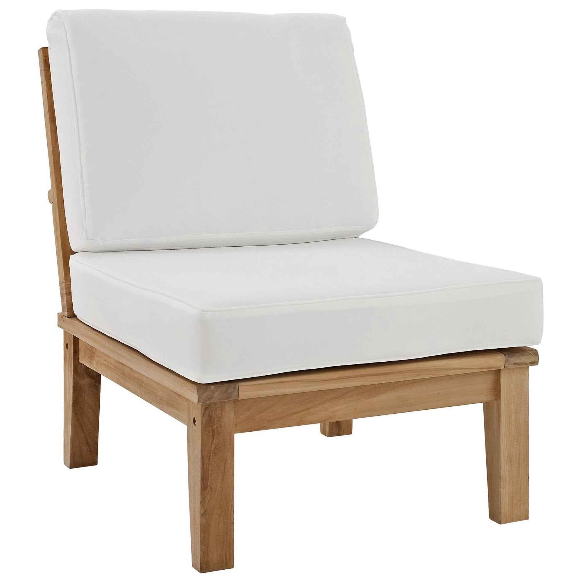 Patio Elegance Marina Teak Outdoor Seating Set - 10-Piece Modway Collection - The Vitality Estate