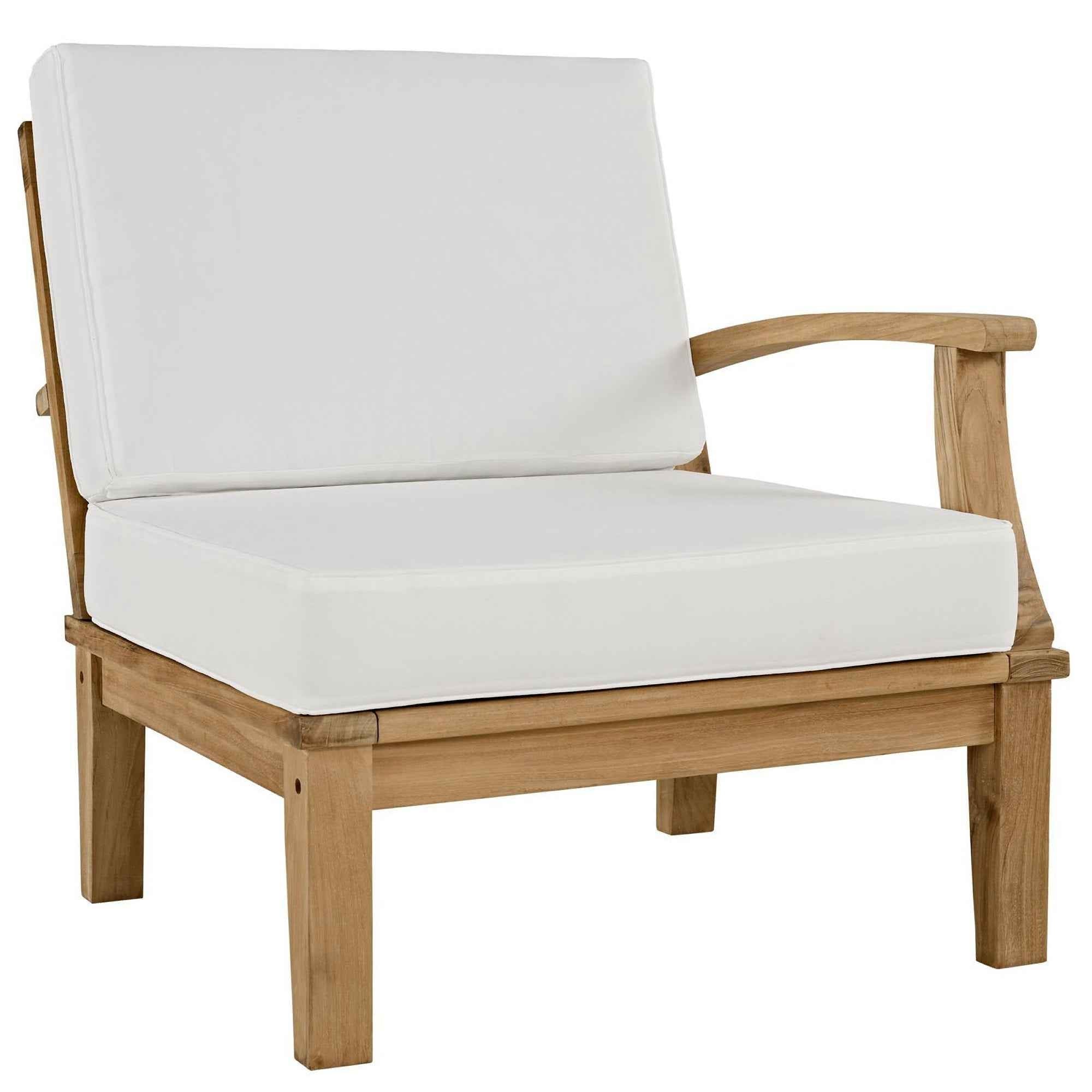 Patio Elegance Marina Teak Outdoor Seating Set - 10-Piece Modway Collection - The Vitality Estate