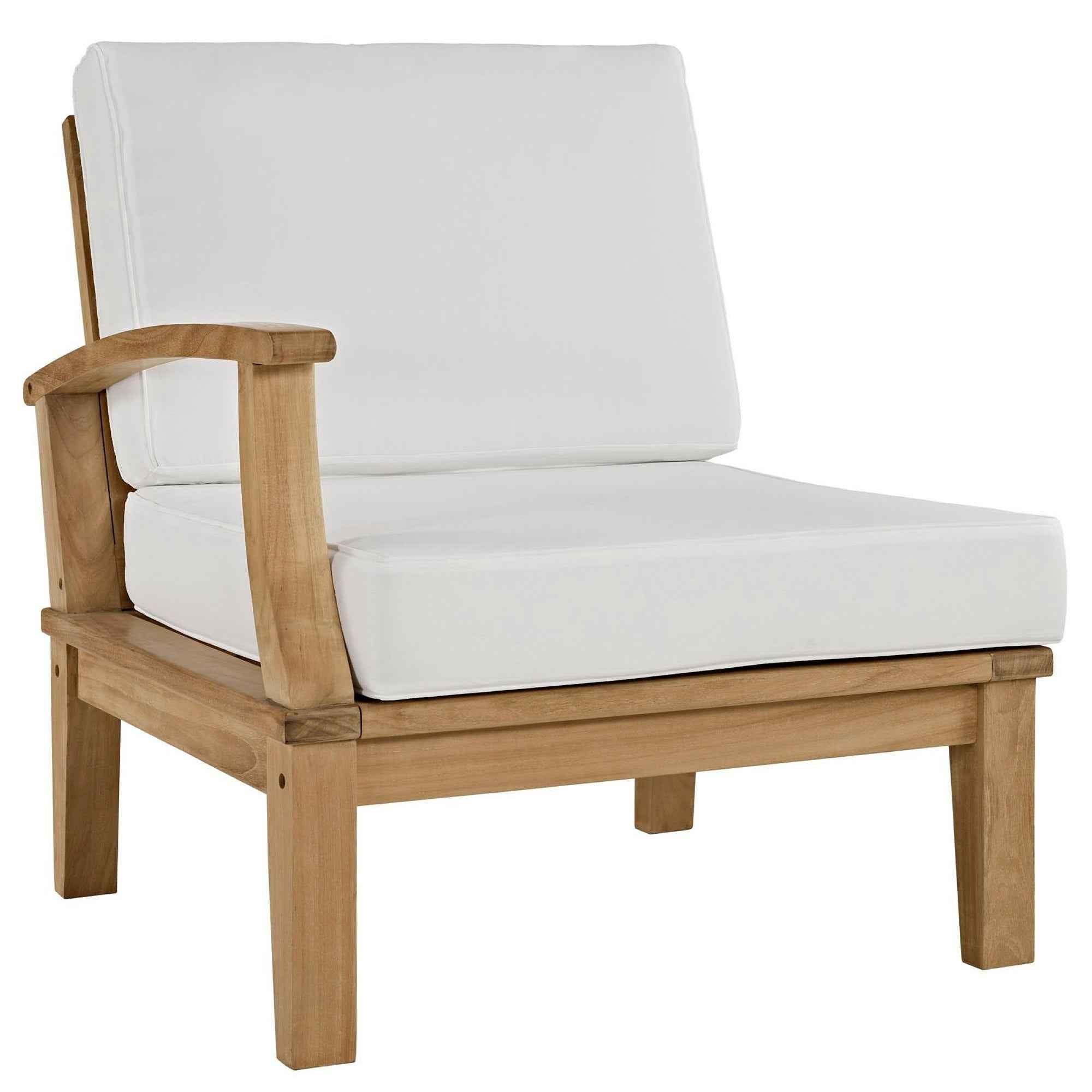 Patio Elegance Marina Teak Outdoor Seating Set - 10-Piece Modway Collection - The Vitality Estate