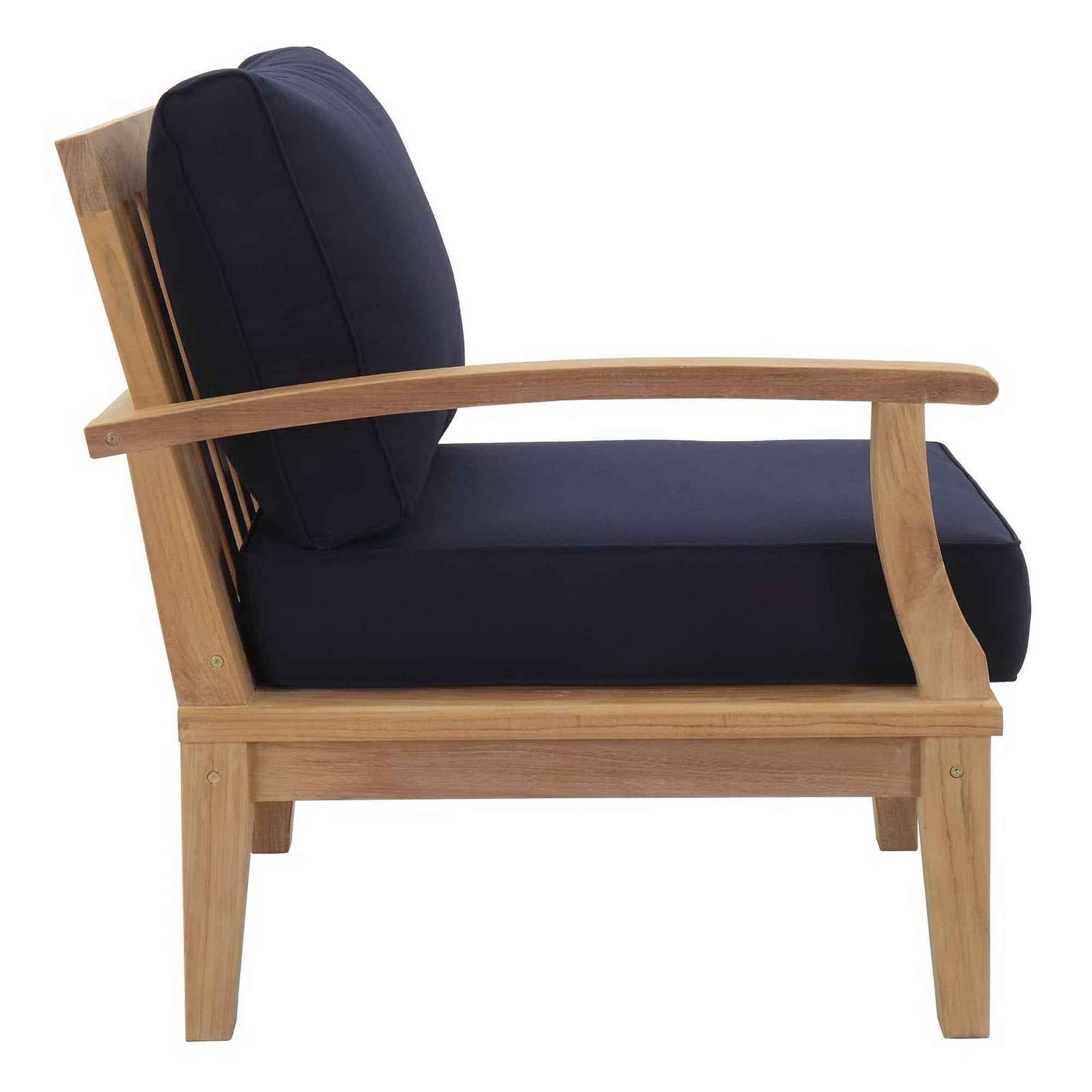 Patio Elegance Outdoor Lounge Set - Marina 9-Piece Teak Collection by Modway - The Vitality Estate