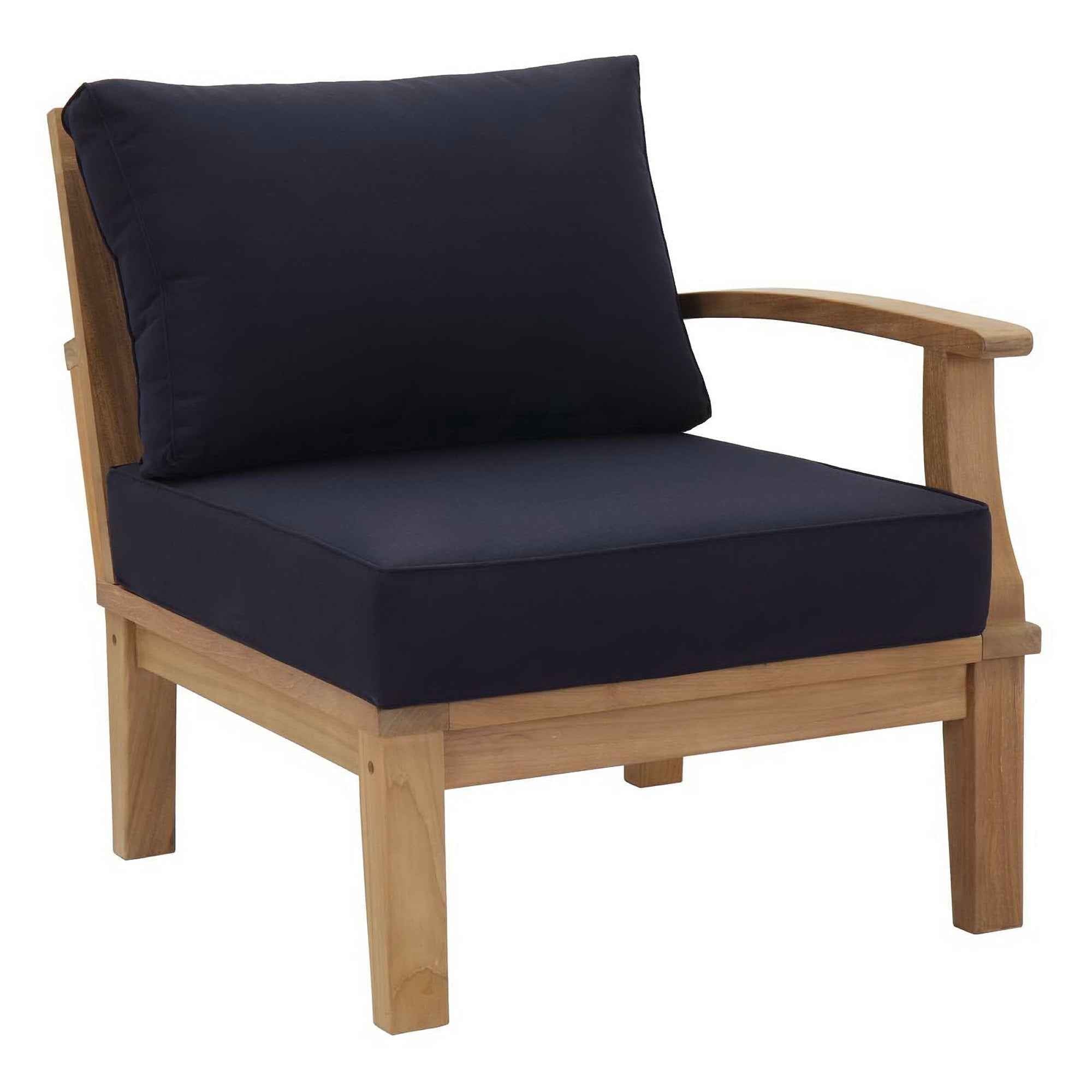 Patio Elegance Outdoor Lounge Set - Marina 9-Piece Teak Collection by Modway - The Vitality Estate