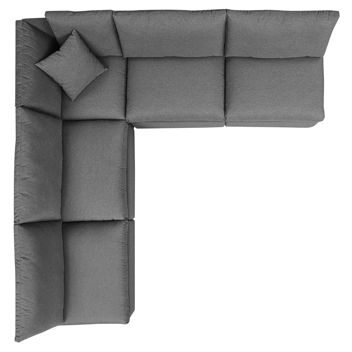 Patio Elegance Outdoor Sectional Sofa Set by Modway – Stylish 5-Piece Furniture for Patios - The Vitality Estate