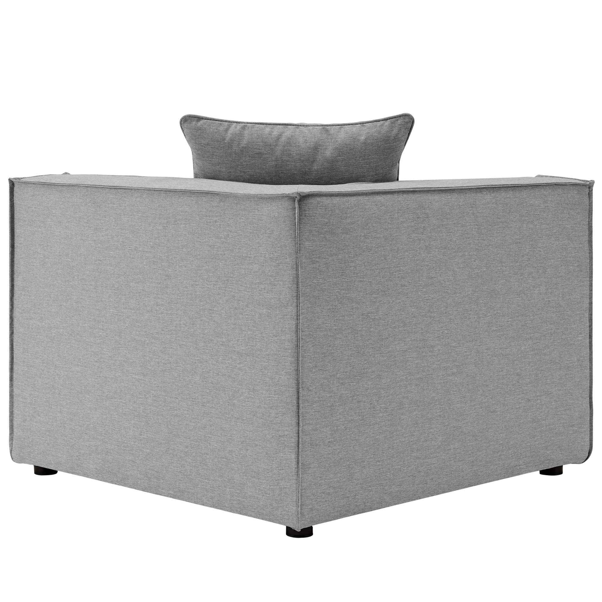 Patio Elegance Sectional Sofa - Saybrook 8-Piece Outdoor Upholstered Sofa by Modway - The Vitality Estate