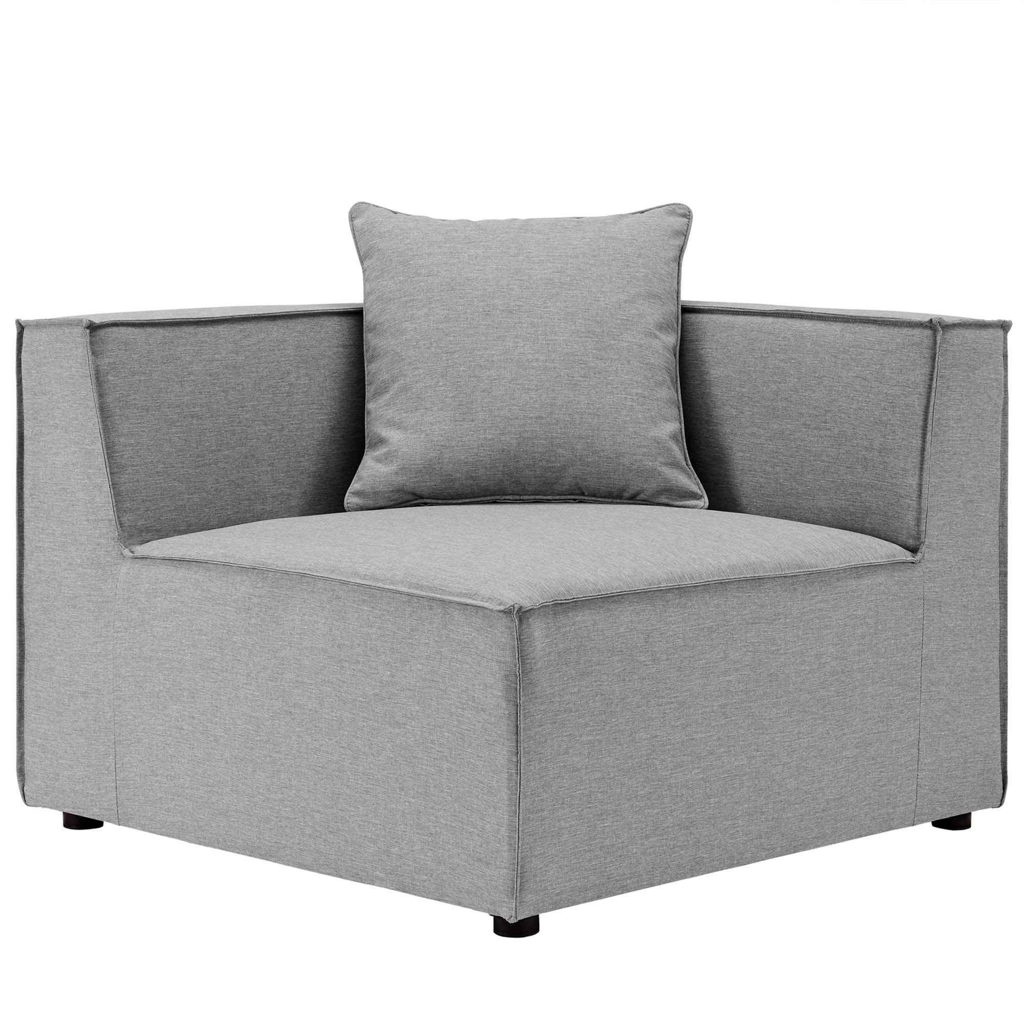 Patio Elegance Sectional Sofa - Saybrook 8-Piece Outdoor Upholstered Sofa by Modway - The Vitality Estate