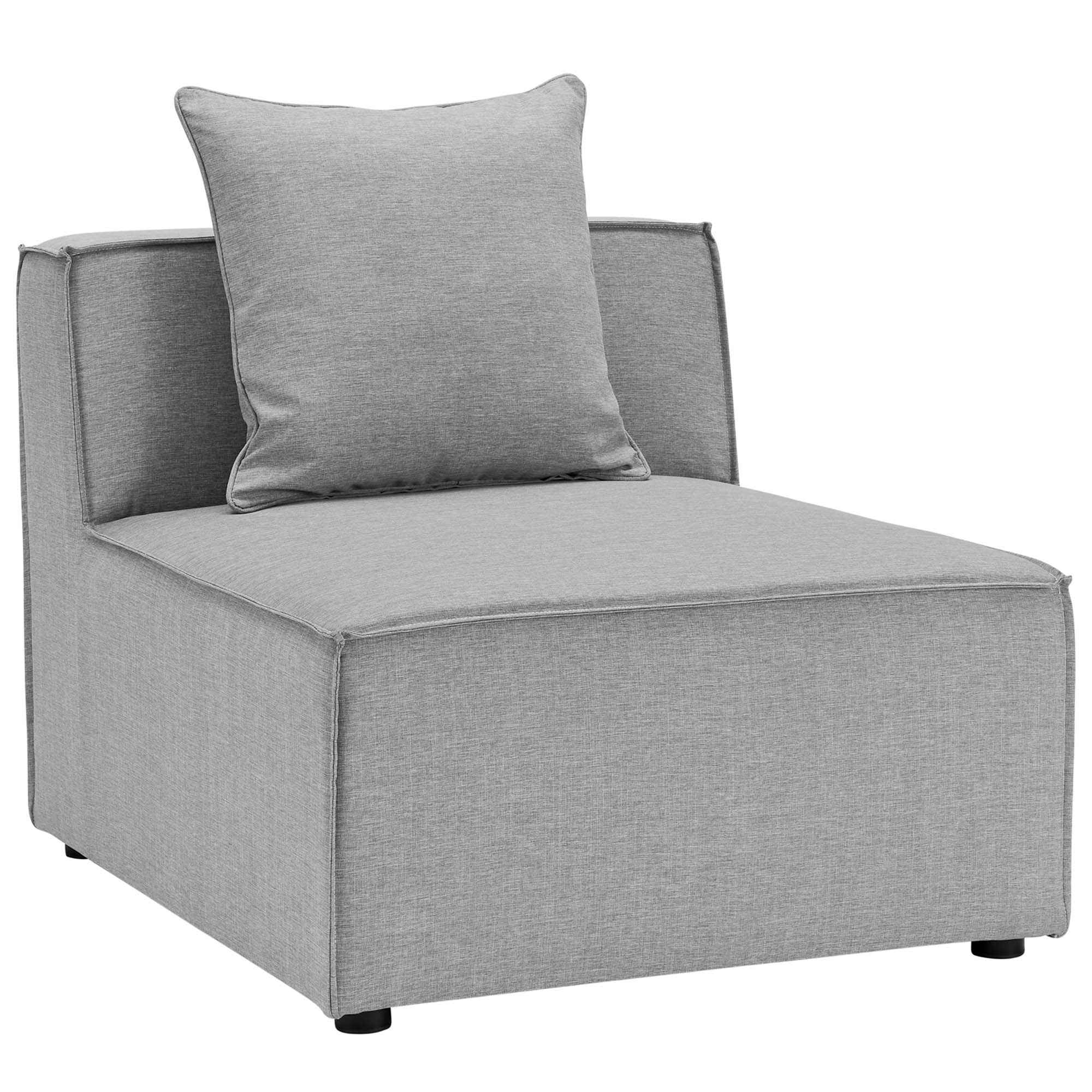 Patio Elegance Sectional Sofa - Saybrook 8-Piece Outdoor Upholstered Sofa by Modway - The Vitality Estate