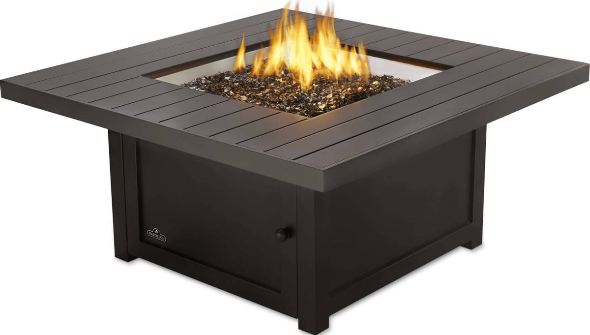 Patio Elegance St. Tropez Fire Table – Square Patioflame Table - The Vitality Estate