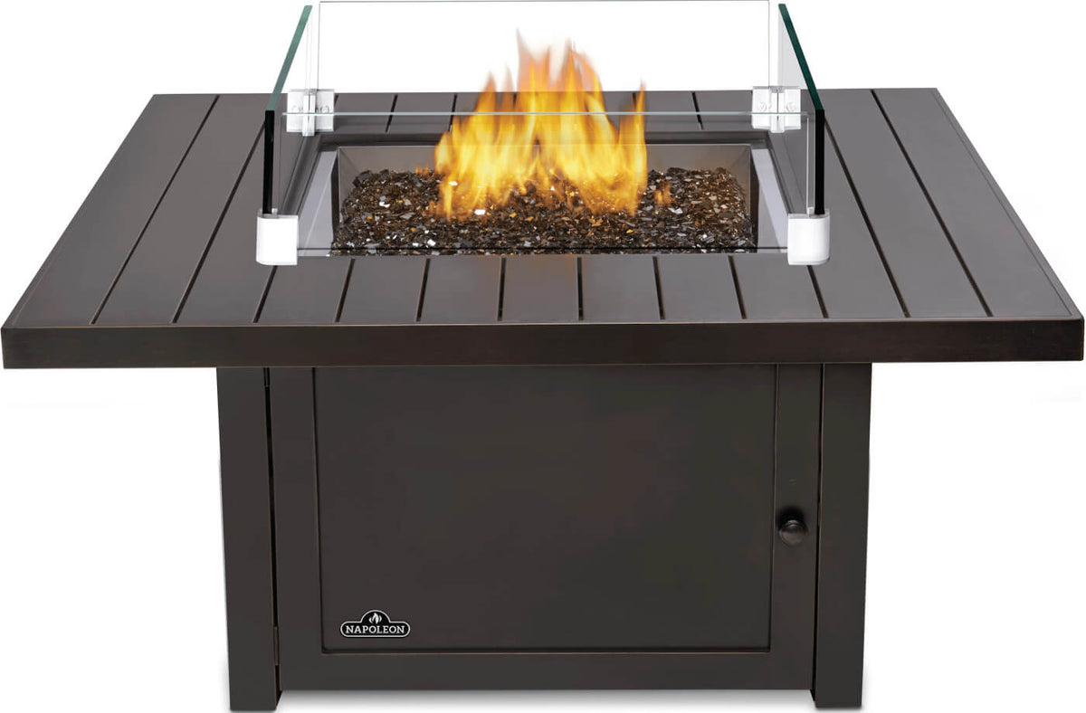 Patio Elegance St. Tropez Fire Table – Square Patioflame Table - The Vitality Estate