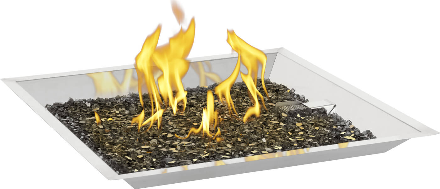 Patio Elegance St. Tropez Fire Table – Square Patioflame Table - The Vitality Estate