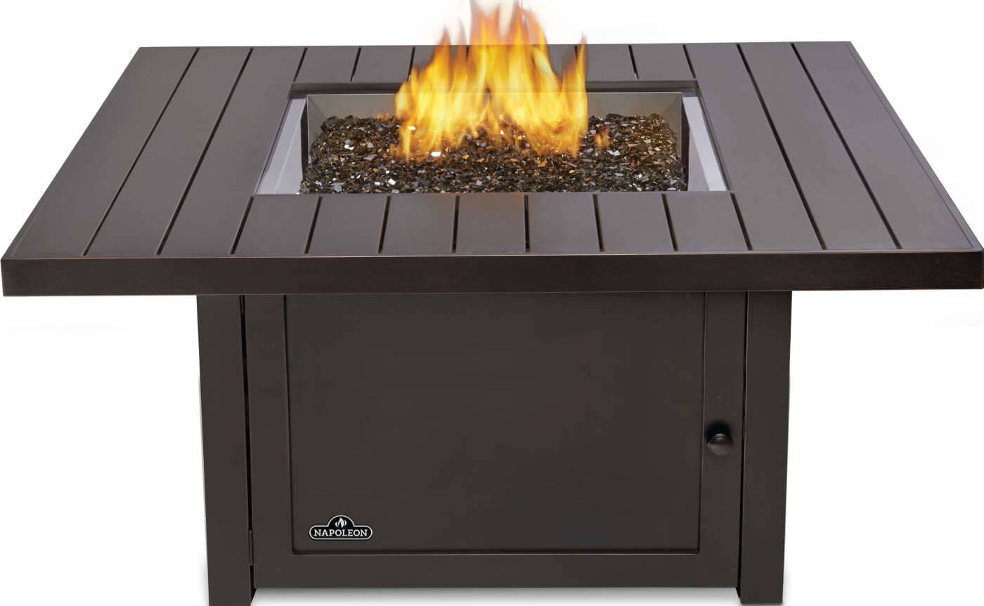 Patio Elegance St. Tropez Fire Table – Square Patioflame Table - The Vitality Estate