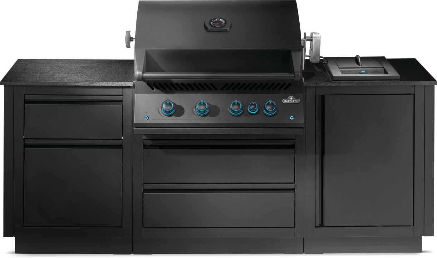Patio Outdoor Kitchen - Patio Elegance OASIS™ 300 with Built-in 700 Series 32" Gas Grill - The Vitality Estate