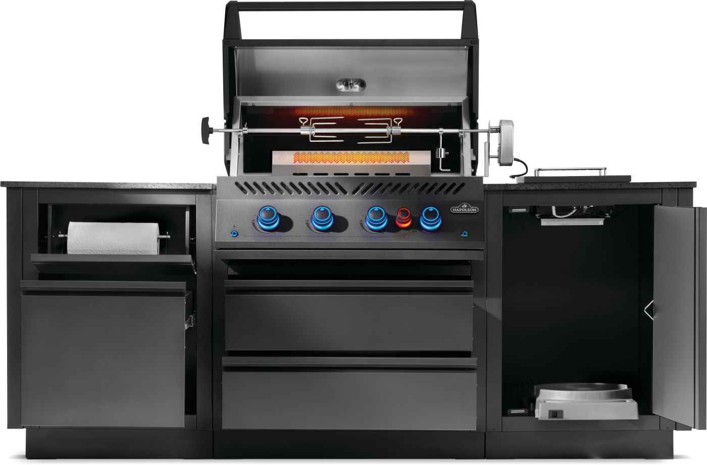 Patio Outdoor Kitchen - Patio Elegance OASIS™ 300 with Built-in 700 Series 32" Gas Grill - The Vitality Estate