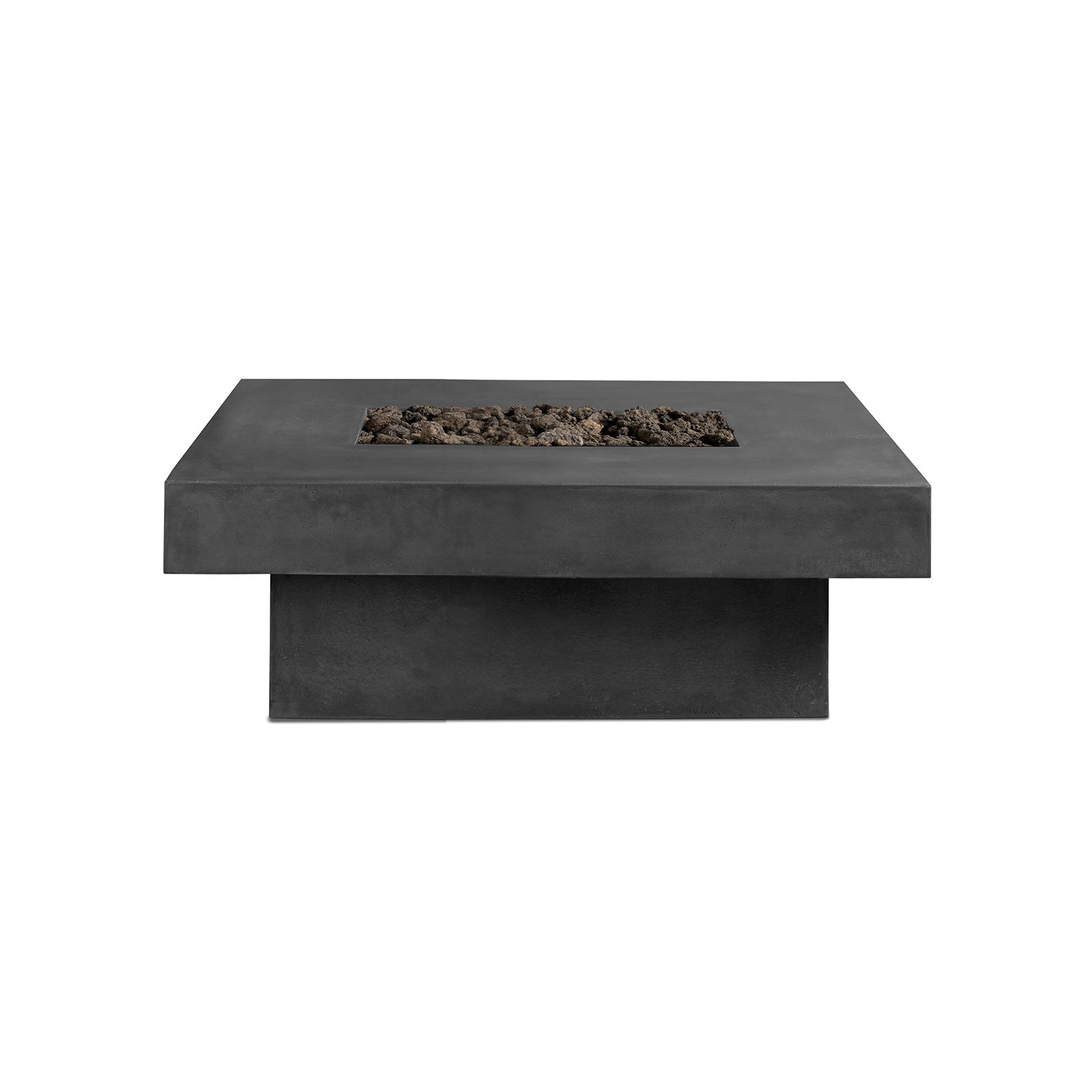 Platz - Square Concrete Fire Pit Table - The Vitality Estate