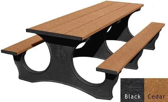 Polly Tuff ADA-Friendly Picnic Table – Durable 8 Ft Easy Access Outdoor Seating - The Vitality Estate