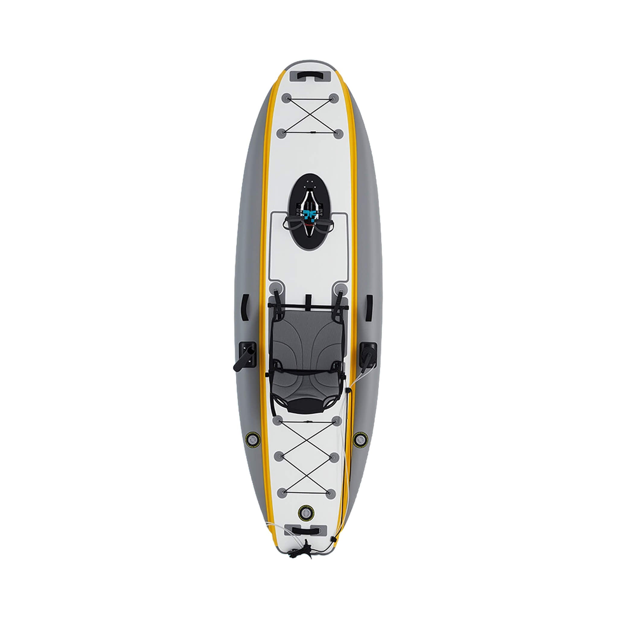 Portable 12FT Lightweight Inflatable PVC Fishing Kayak With Pedal System (SAK64328) - The Vitality Estate