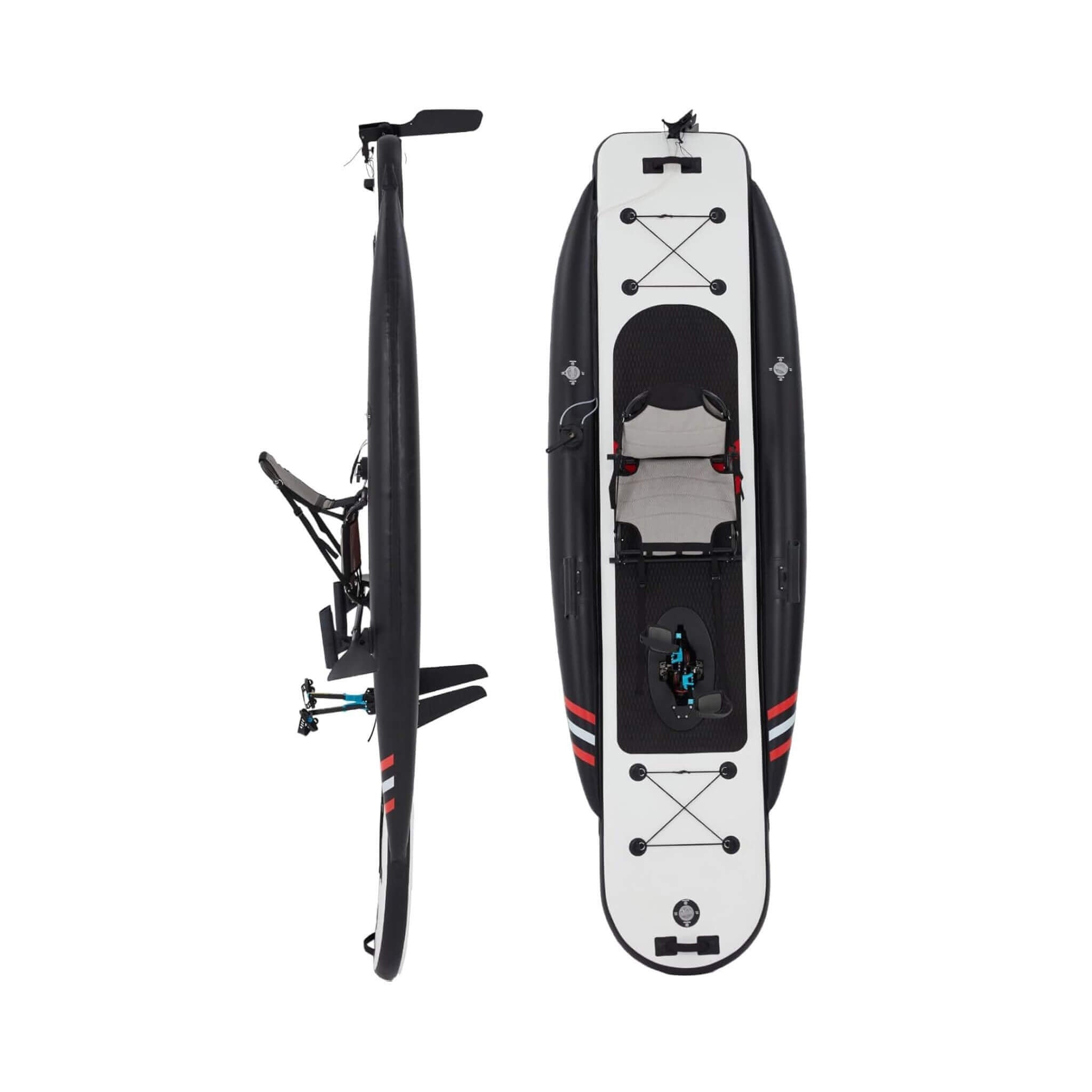 Premium 12FT Lightweight Inflatable Fishing Kayak With Pedal System (SAK15079) - The Vitality Estate