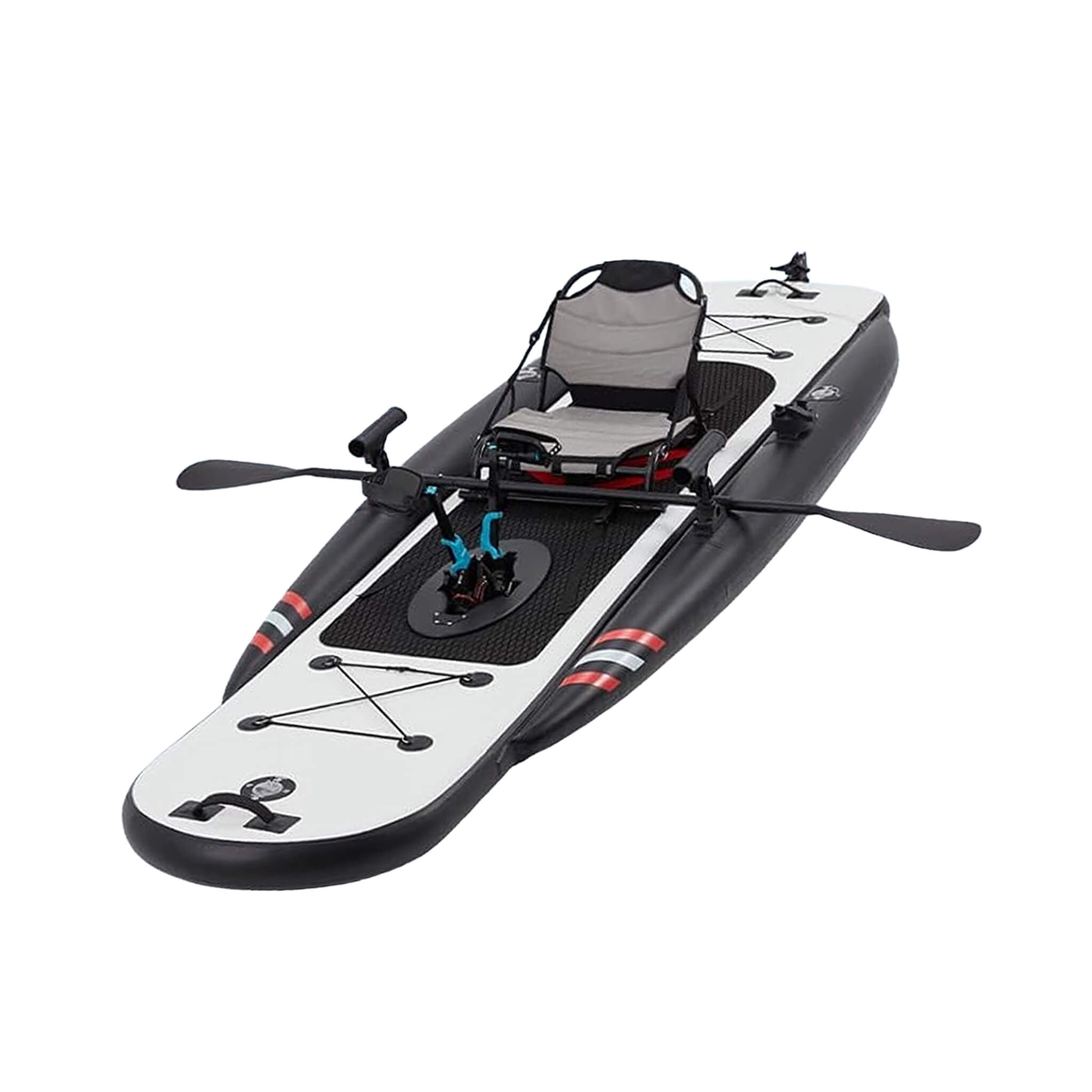 Premium 12FT Lightweight Inflatable Fishing Kayak With Pedal System (SAK15079) - The Vitality Estate