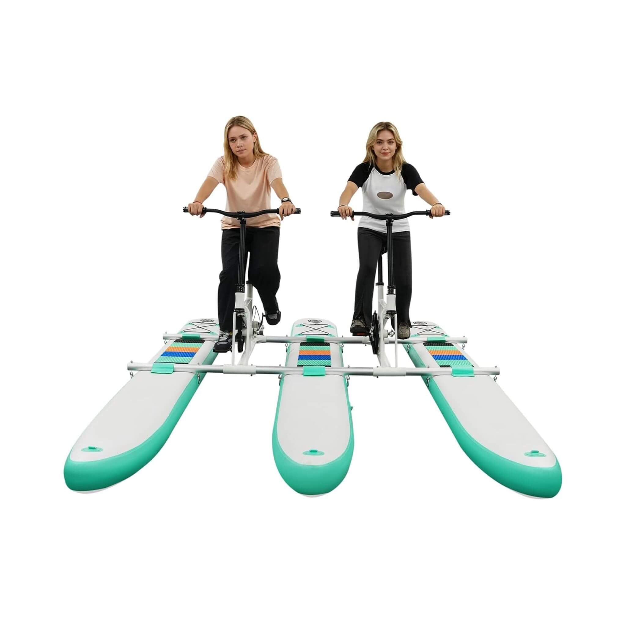 Premium 2-Person Two-Seater Portable Inflatable Pedal Boat Water Bike (SAK95621) - The Vitality Estate