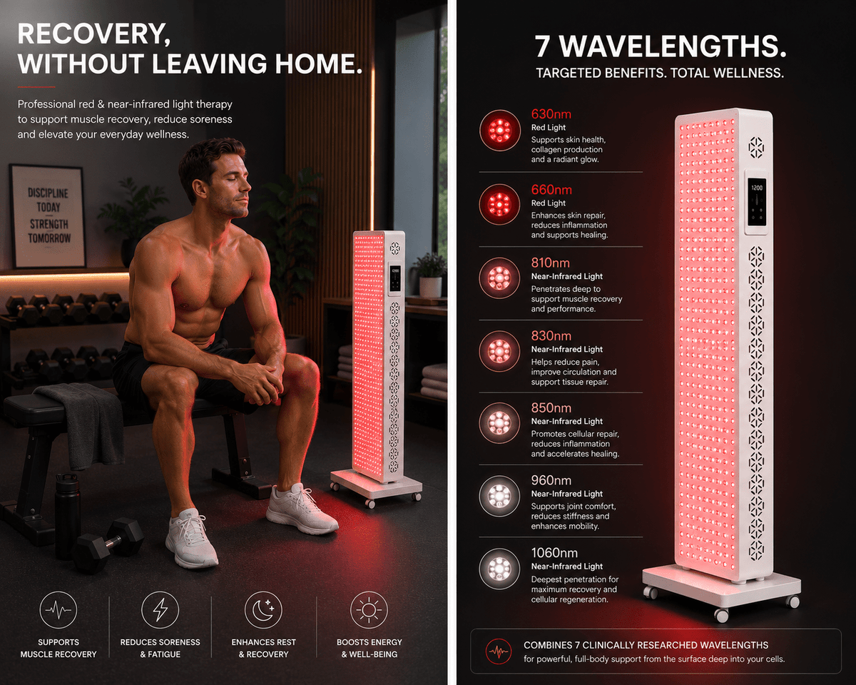 Red Nova Light PRO 1500 | Full-Spectrum Red Light Therapy Panel - The Vitality Estate