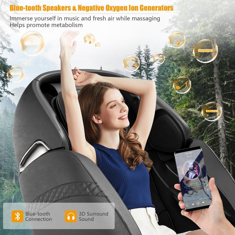 Relaxation 09 - Electric Zero Gravity Heated Massage Chair with SL Track - The Vitality Estate
