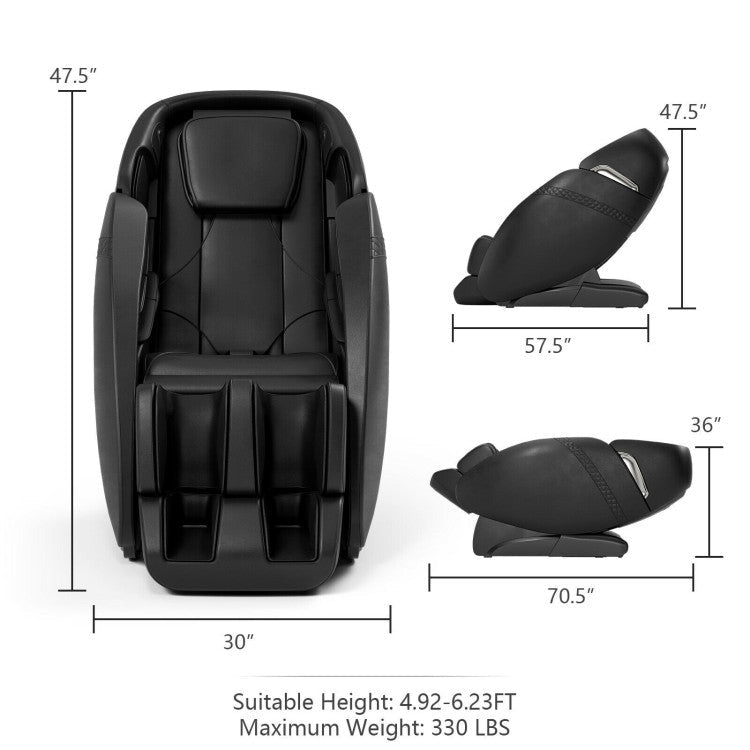 Relaxation 09 - Electric Zero Gravity Heated Massage Chair with SL Track - The Vitality Estate