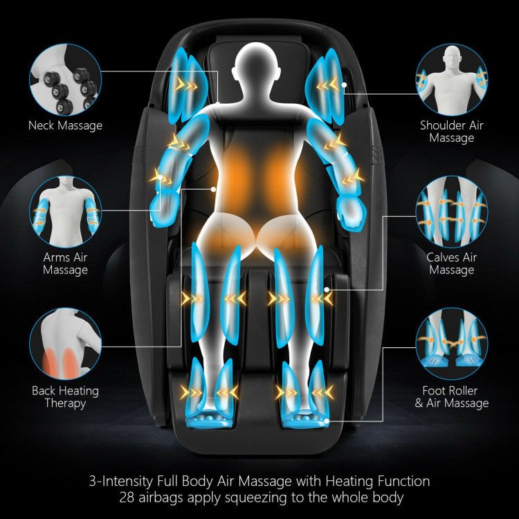 Relaxation 09 - Electric Zero Gravity Heated Massage Chair with SL Track - The Vitality Estate