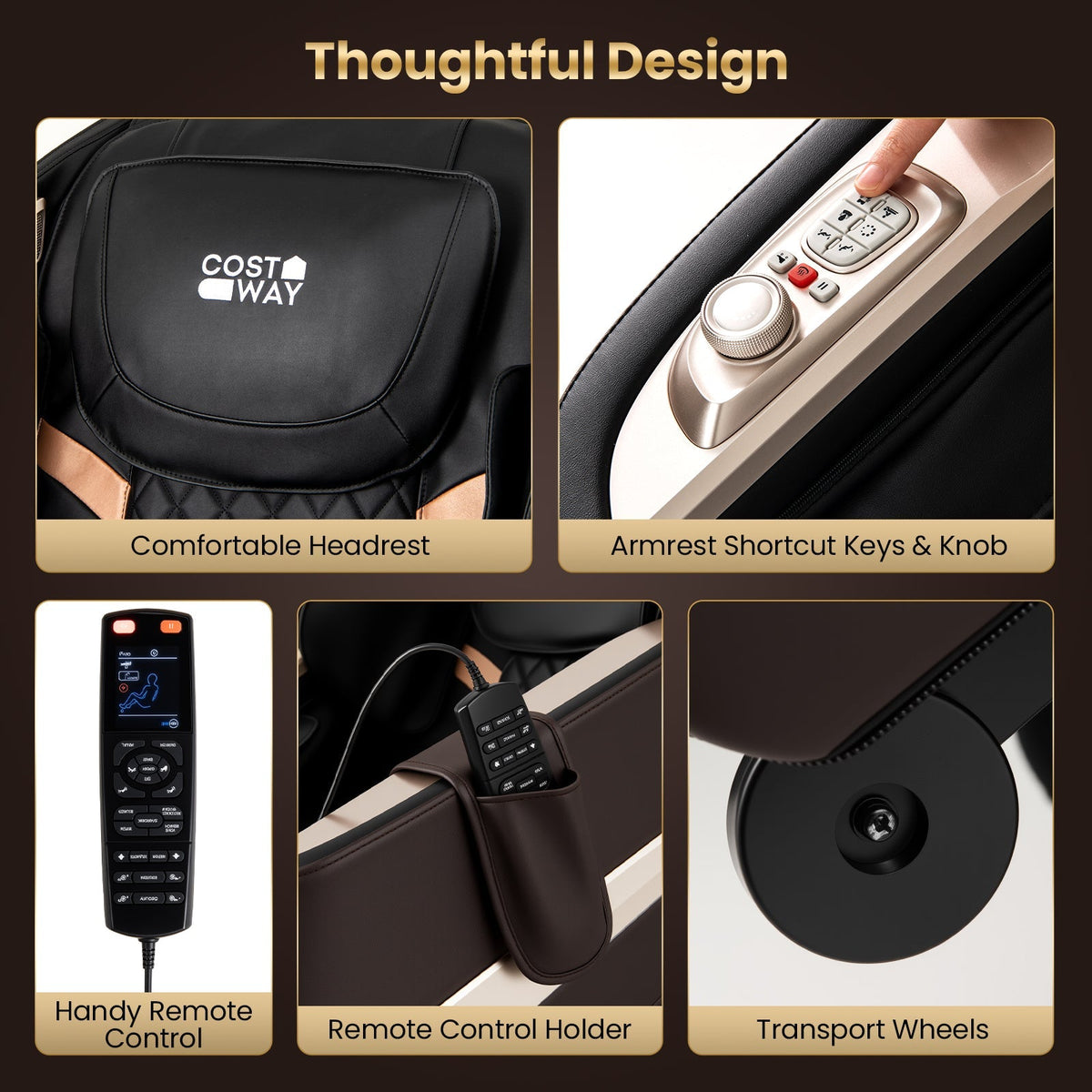 Relaxation 44 - Fully Body Massage Chair with Airbags and Waist Heater - The Vitality Estate