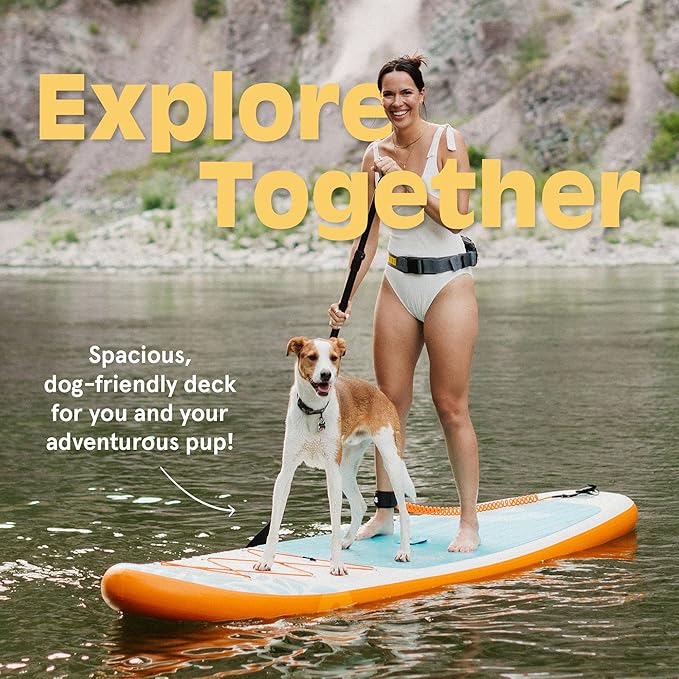 Retrospec Weekender Inflatable Stand Up Paddle Board Includes Paddle, Pump, and Accessories 10’6” Lightweight iSUP, Puncture Resistant Inflatable Paddle Board for Adults - The Vitality Estate