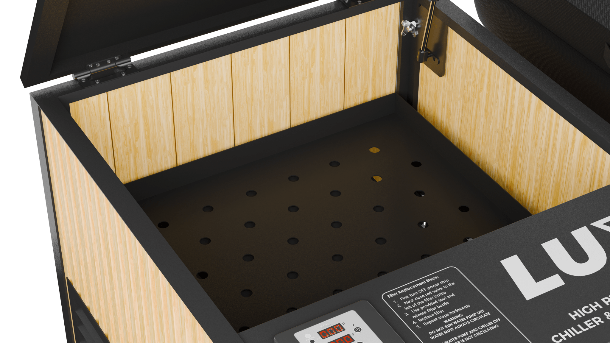 RevX Acrylic X Tub Cold Plunge + LUX High Performance Chiller and Filtration System - The Vitality Estate