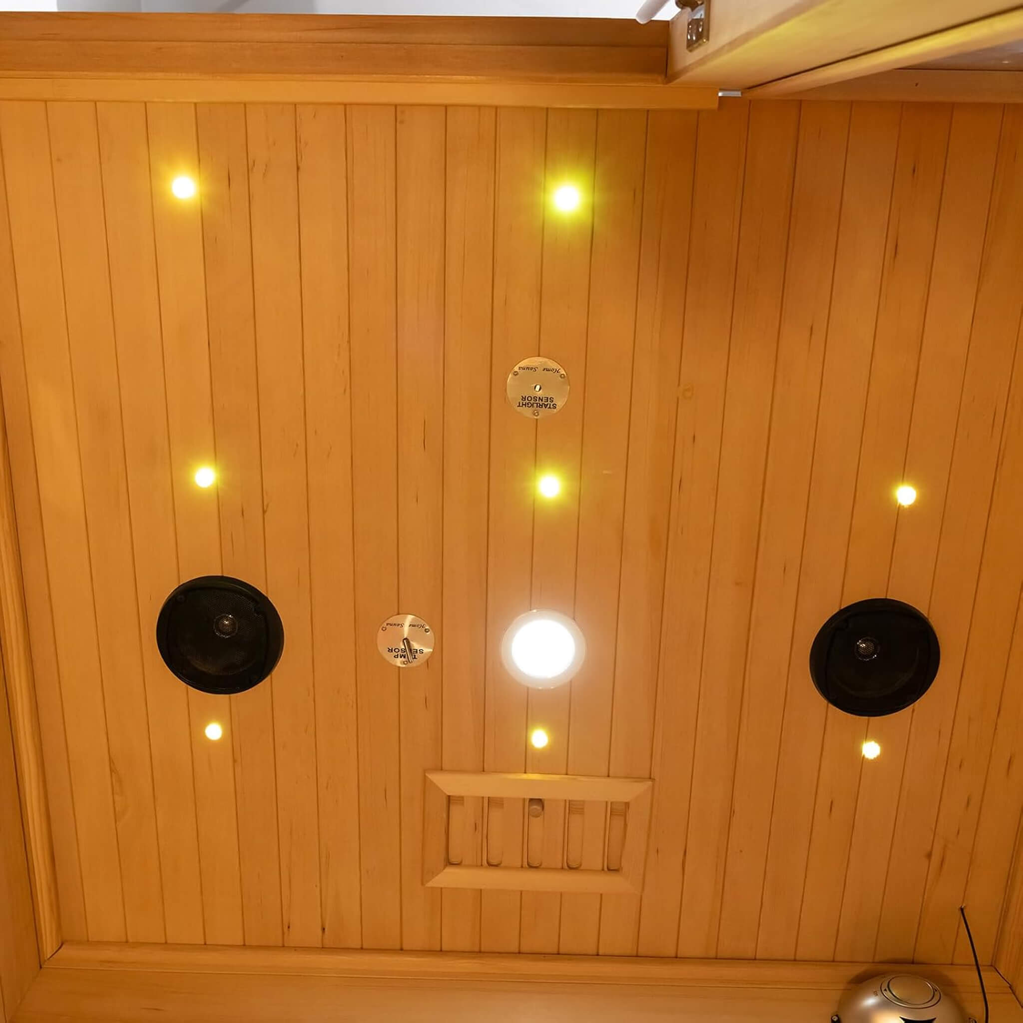 Rövia Luma 2-Person Indoor Hybrid Sauna Room With Infrared And 3.5KW Steam Heater (SAK83750) - The Vitality Estate