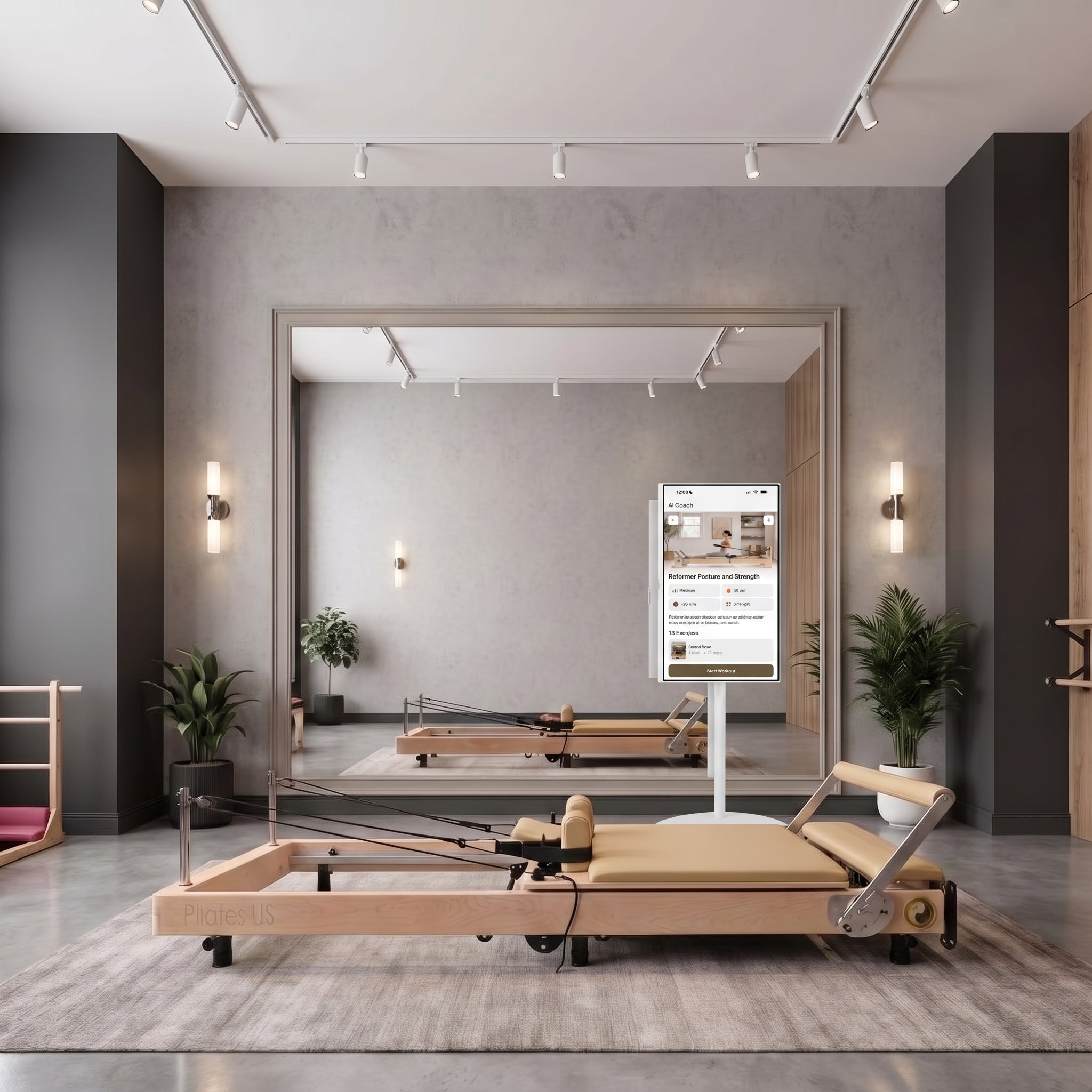 Janet Elite Plus Foldable Pilates Reformer – Studio Grade Luxury Maple Wood Home Pilates Machine - RE016