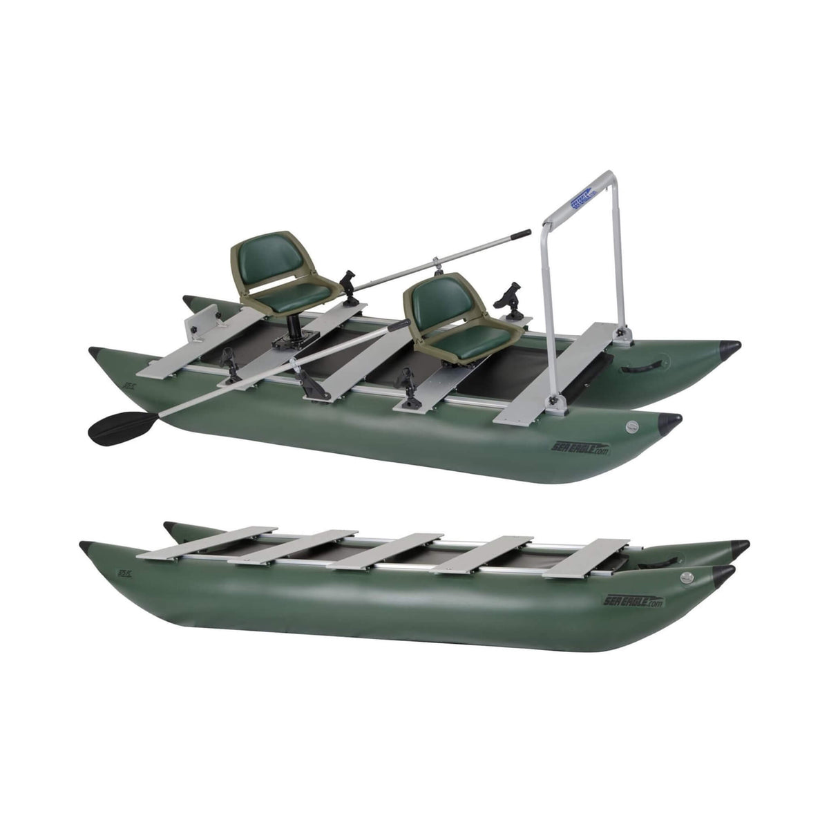 Sea Eagle 375FC FoldCat 2-Persons Inflatable Fishing Lightweight Pontoon Boat [375FCK] (SAK34652) - The Vitality Estate