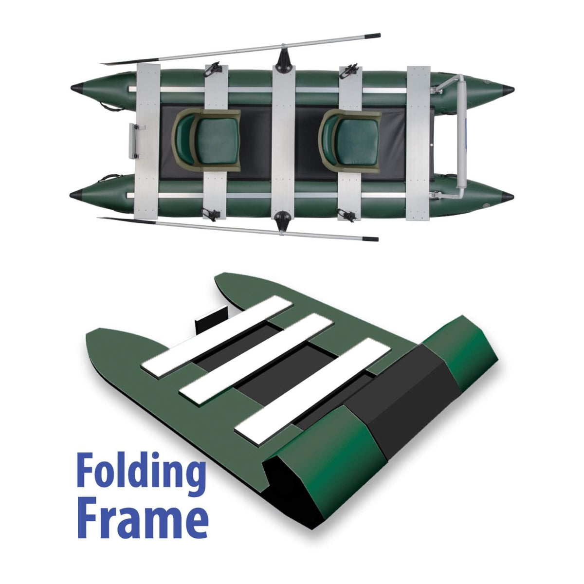 Sea Eagle 375FC FoldCat 2-Persons Inflatable Fishing Lightweight Pontoon Boat [375FCK] (SAK34652) - The Vitality Estate