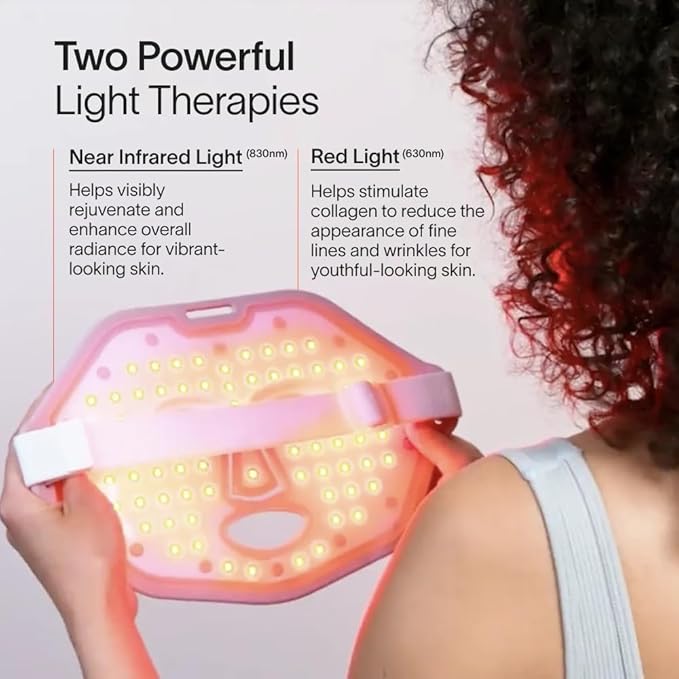 Solawave Red Light Therapy Mask for Face | Red & Near-Infrared Led Light Device | Reduces Appearance of Fine Lines & Wrinkles | Improves Firmness, Elasticity, & Texture | 10-Min Anti-Aging Treatment - The Vitality Estate