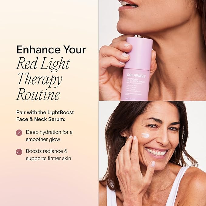 Solawave Red Light Therapy Mask for Face | Red & Near-Infrared Led Light Device | Reduces Appearance of Fine Lines & Wrinkles | Improves Firmness, Elasticity, & Texture | 10-Min Anti-Aging Treatment - The Vitality Estate