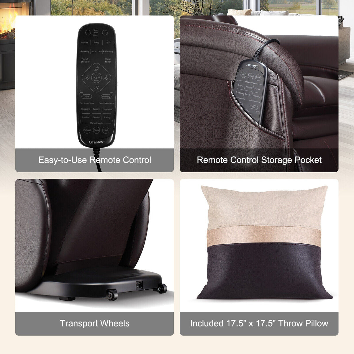 Soothe 26 - Full Body Zero Gravity Massage Chair with Pillow - The Vitality Estate