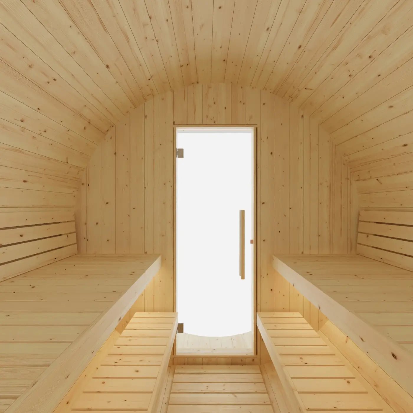 Tampere Finnish Barrel Sauna with WiFi Heater - Finnish Sauna Builders - The Vitality Estate