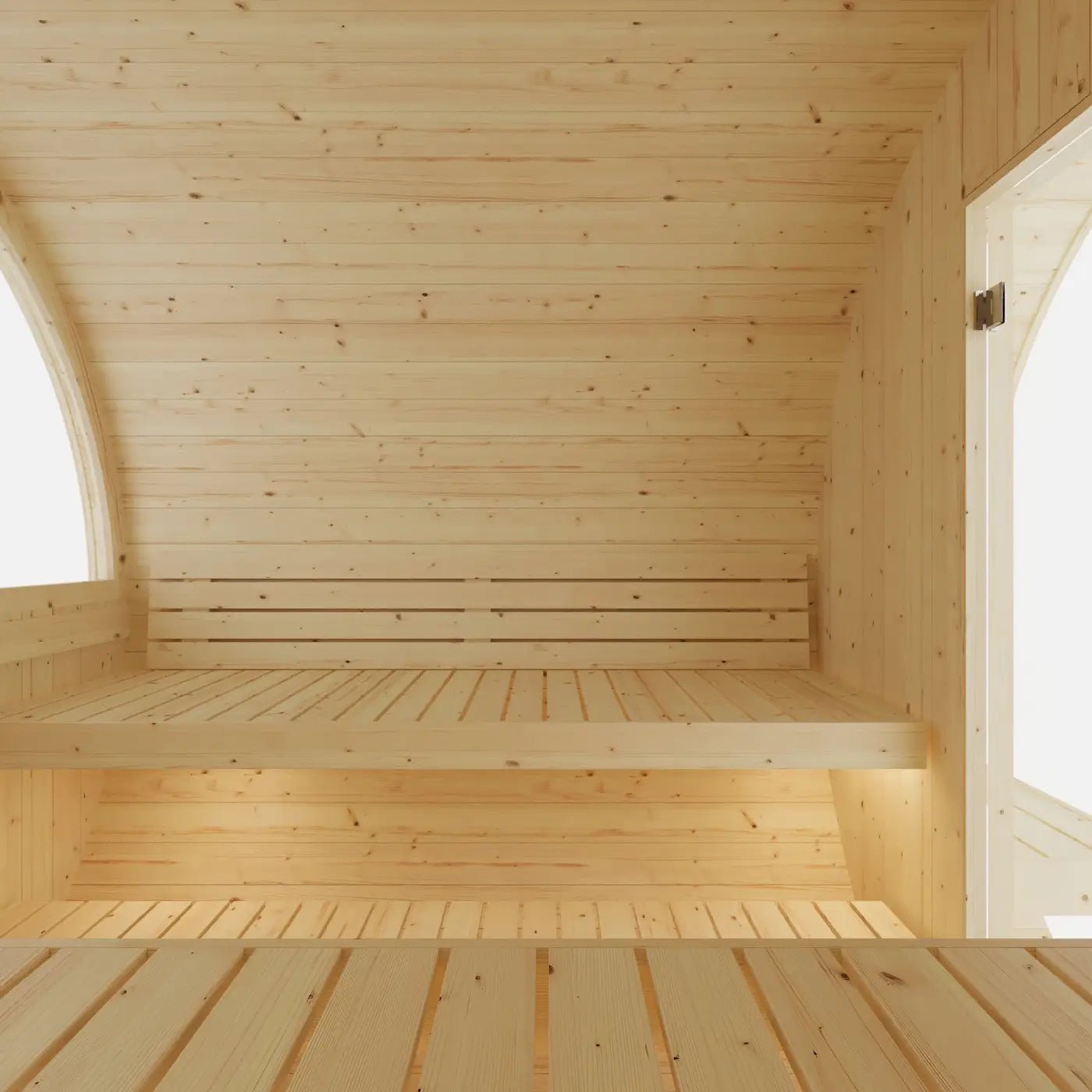 Tampere Finnish Barrel Sauna with WiFi Heater - Finnish Sauna Builders - The Vitality Estate