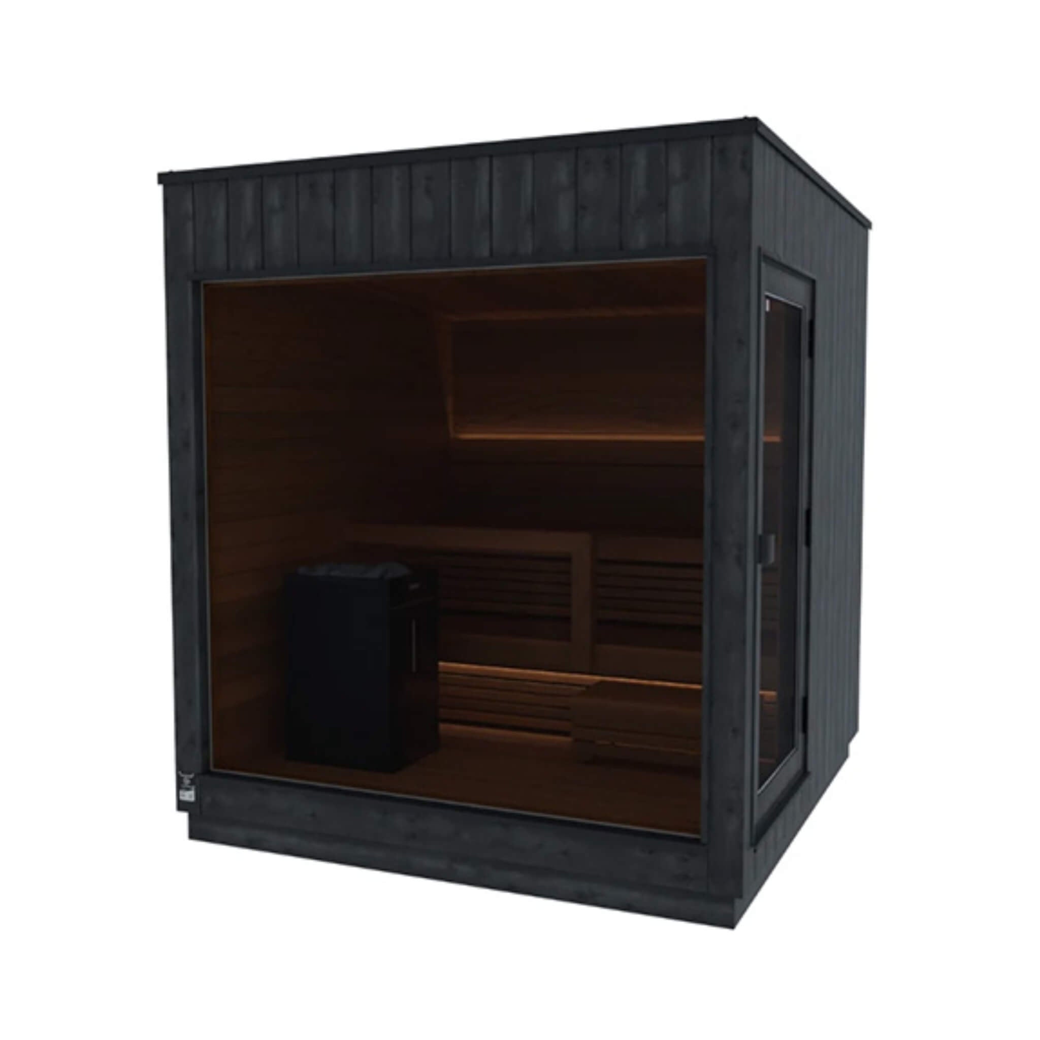 ThermaSol Nordic Misty 2-5 Person Fully-Assembled Outdoor Modular Sauna Cabin [Made-To-Order] [14-KIR] (SAK17365) - The Vitality Estate