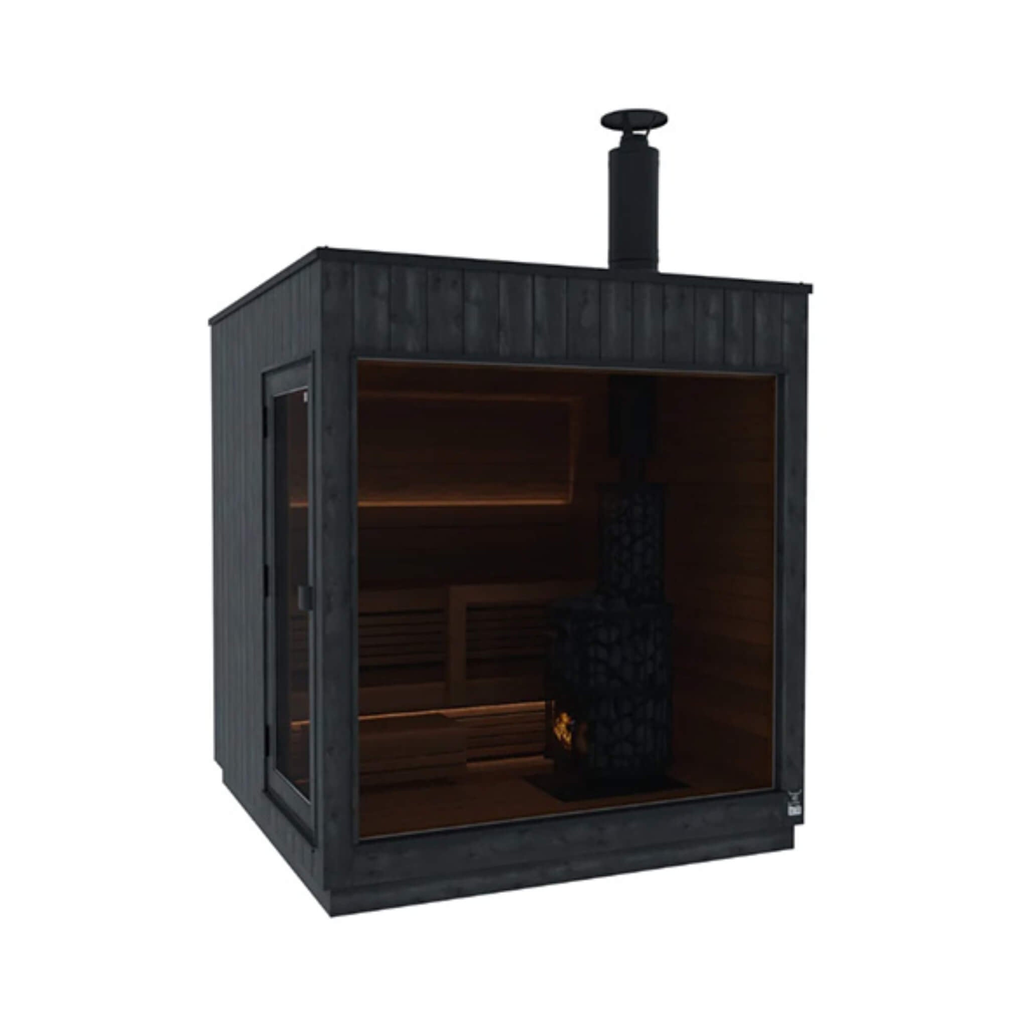 ThermaSol Nordic Misty 2-5 Person Fully-Assembled Outdoor Modular Sauna Cabin [Made-To-Order] [14-KIR] (SAK17365) - The Vitality Estate
